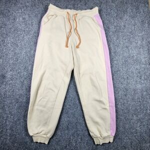 LEGO x Target Collection Colorblock Sweatpants Cream Lavender Purple Mens Medium